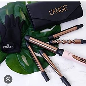 L'ANGE le cinq curling iron want set in blush